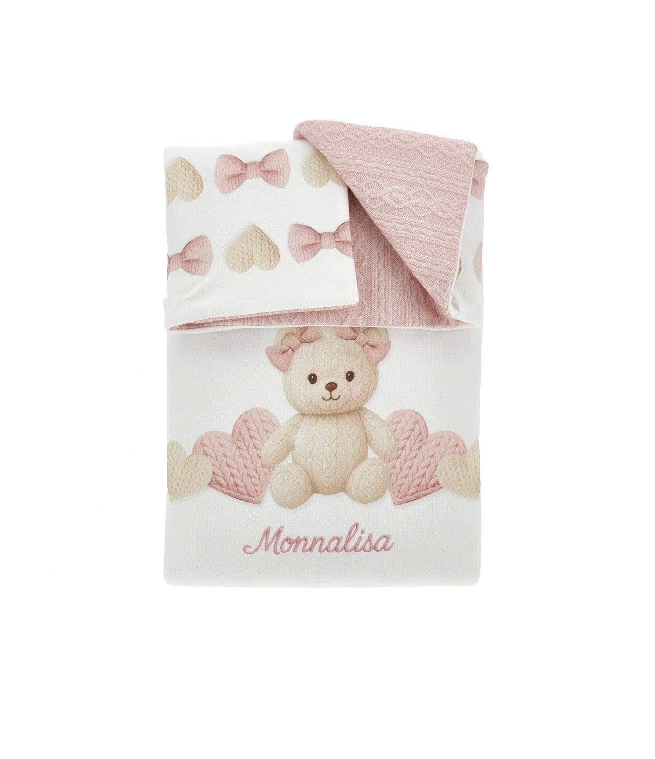 PRE ORDER - monnalisa pink teddy blanket