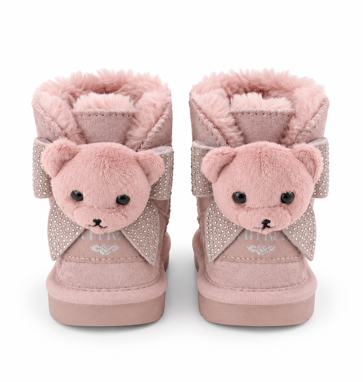 Lelli Kelly pink teddy fur boots