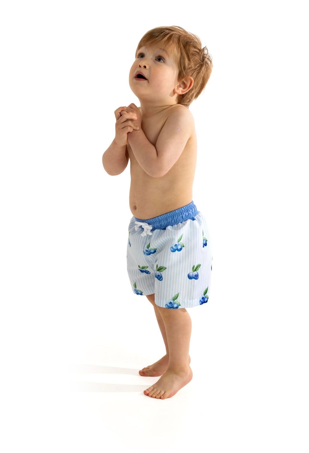 Meia pata boys blueberry T-shirt & swim short set