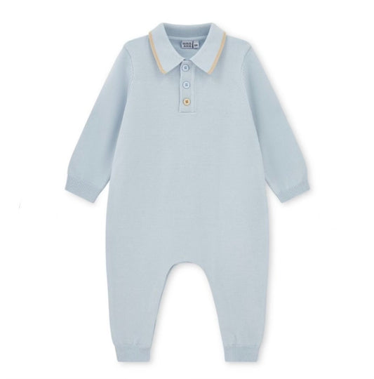 Mitch & Son baby blue polo shirt babygrow
