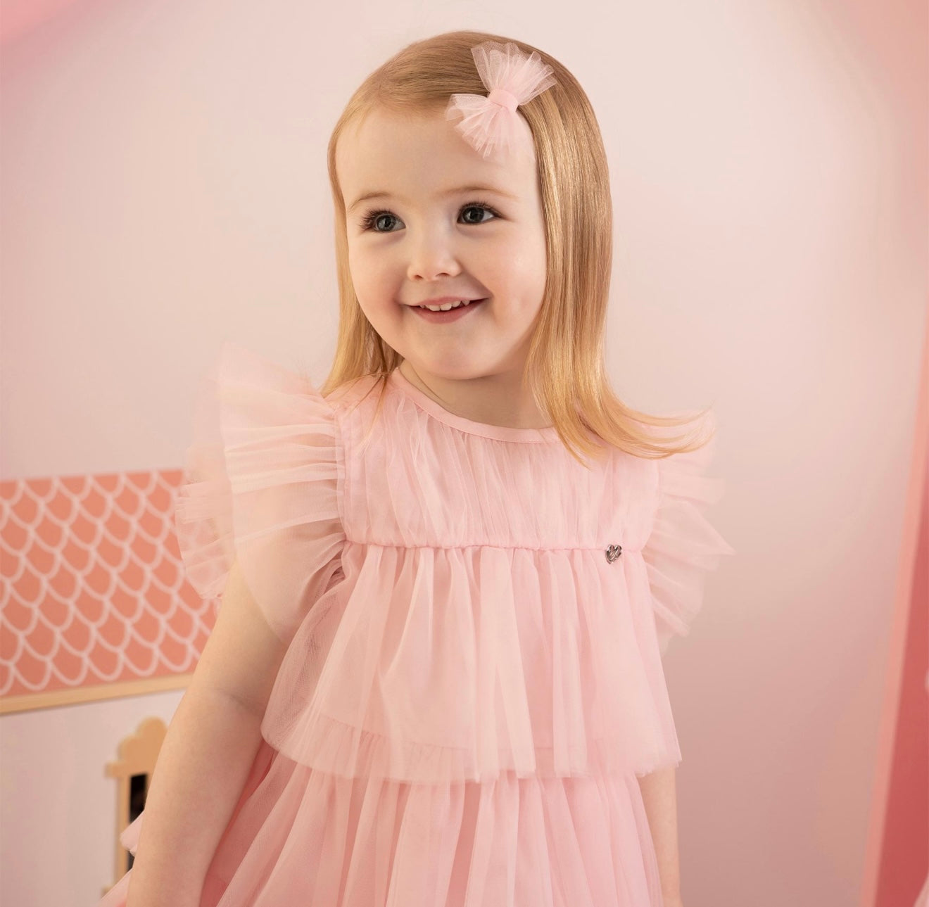 Little A pink tulle dress