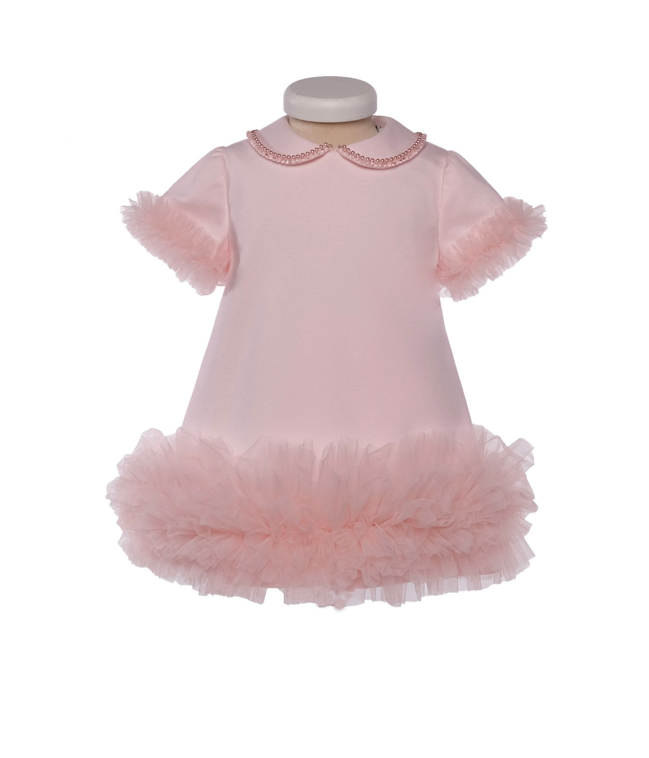 Bimbalo pink tulle pearl dress