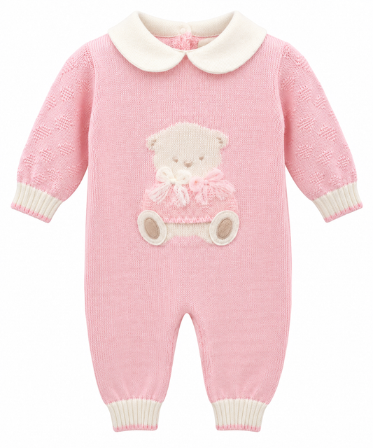 Bimbalo baby pink teddy babygrow