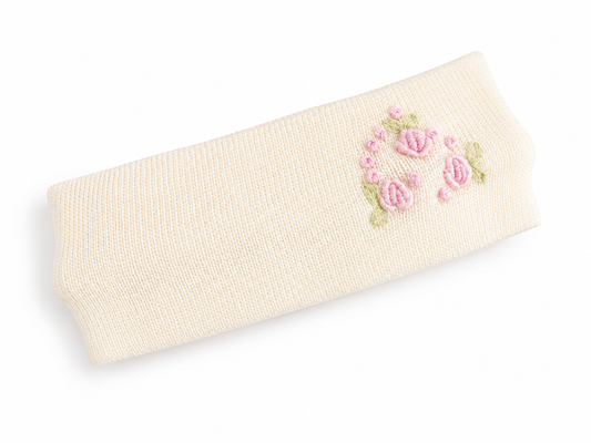 Bimbalo cream floral embroidered headband