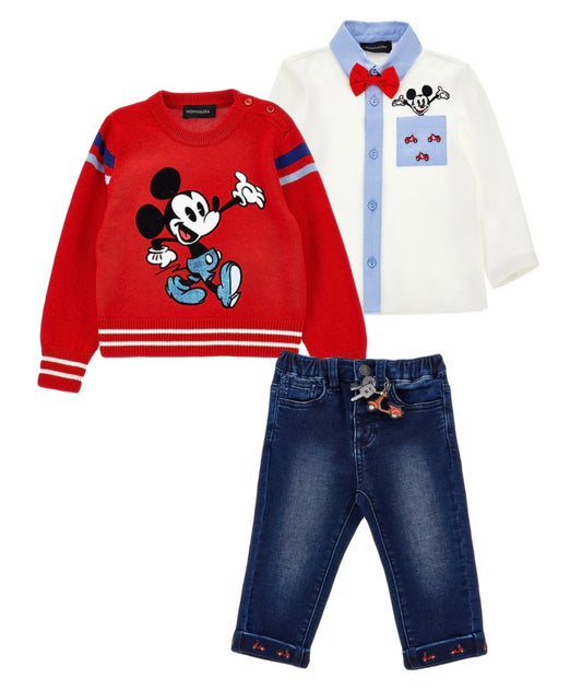 Monnalisa boys Mickey 3 piece set