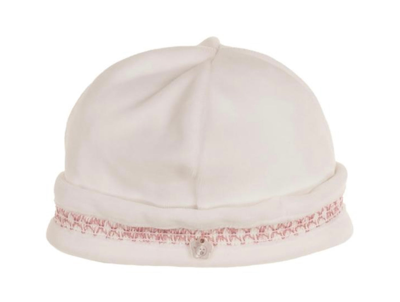 Deolinda pink toile smocked hat