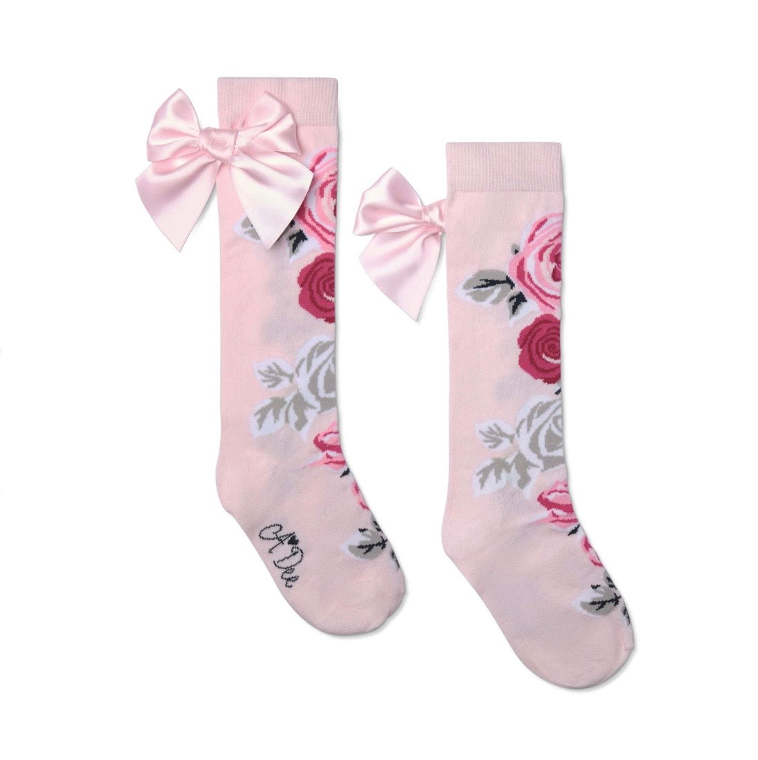 PRE ORDER - Adee Alessandra rose print knee high socks