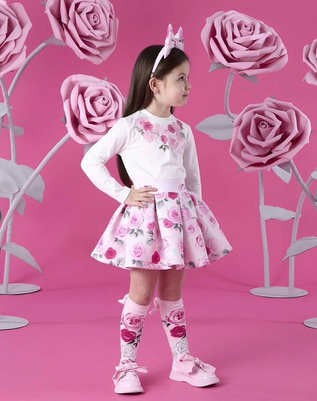 PRE ORDER - Adee Ariella roses skirt set