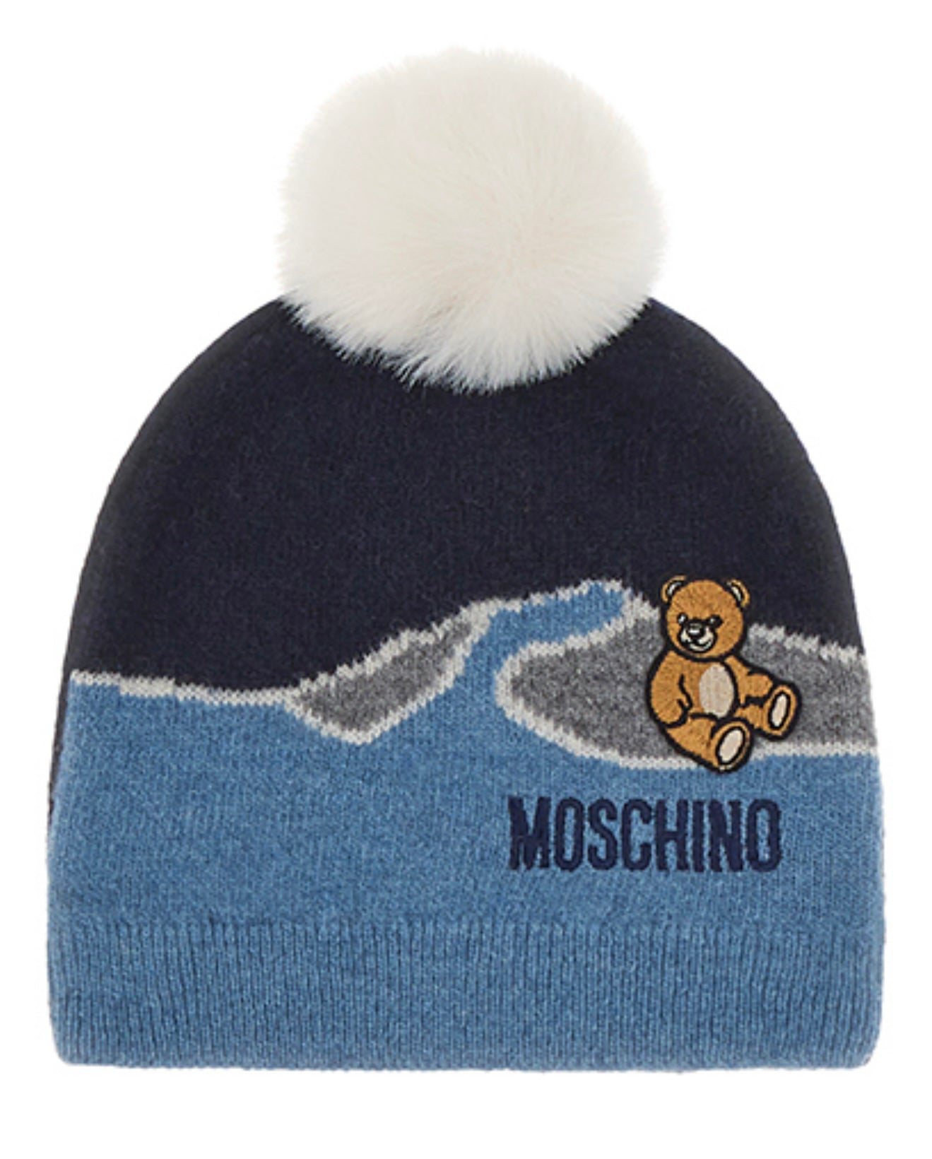 Moschino teddy ski Pom-pom hat