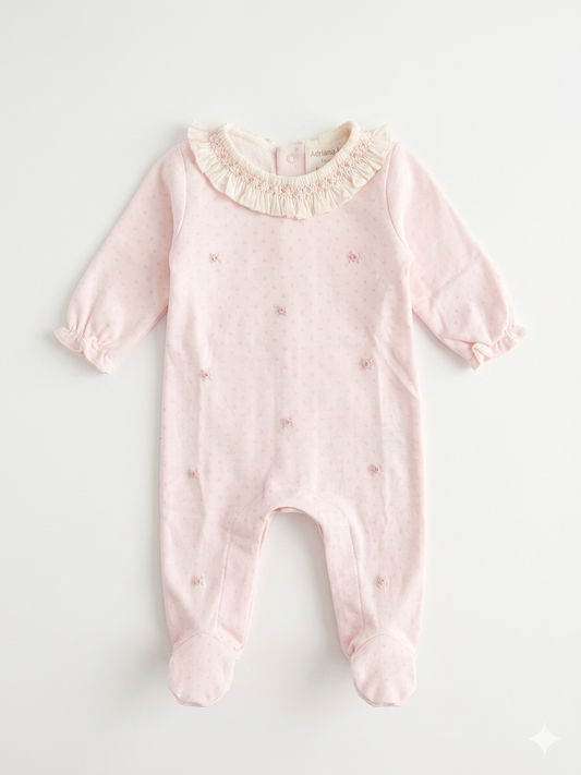 Adriana Mae graziella smocked babygrow