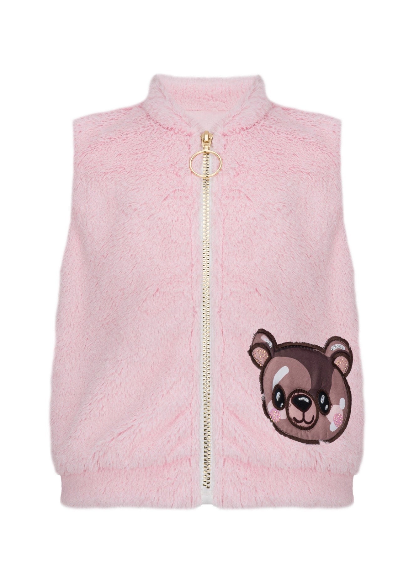 PRE ORDER - Daga ‘chocolate Teddy’ pink body warmer