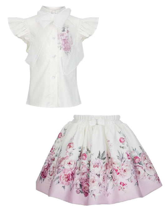 PRE ORDER - Daga blush harmony blouse & skirt set