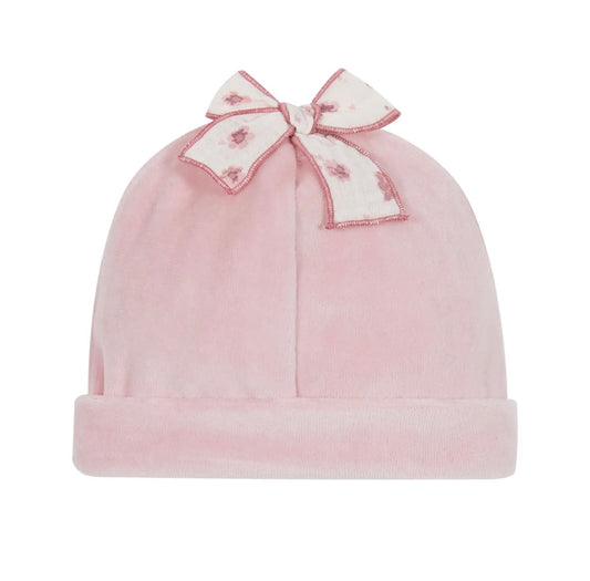 Deolinda dusky pink bow hat