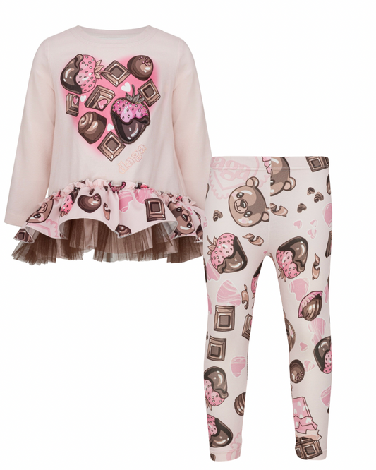 PRE ORDER - Daga ‘Chocolate Teddy’ legging set