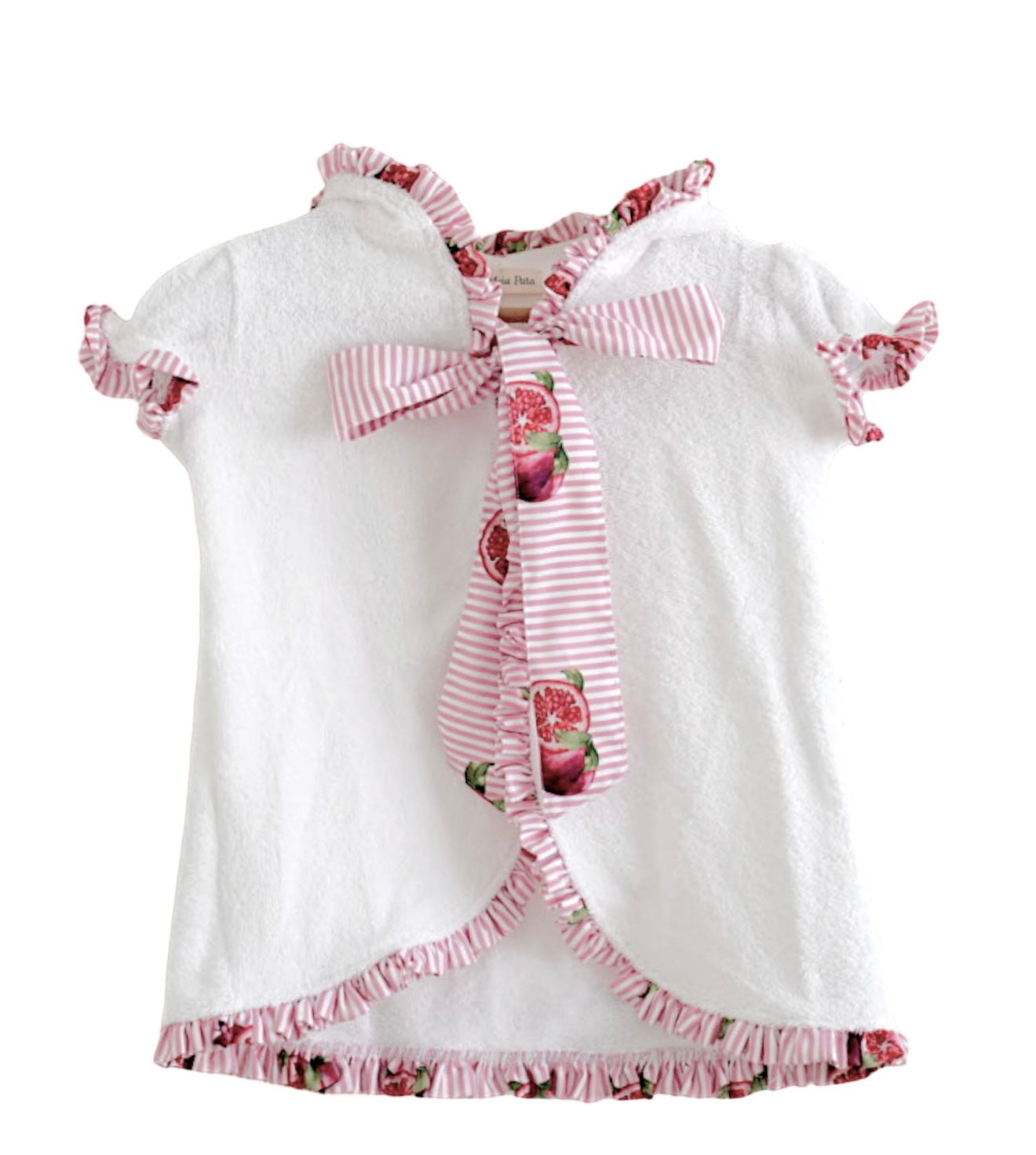 PRE ORFER - meia pata pomegranate frilled poncho