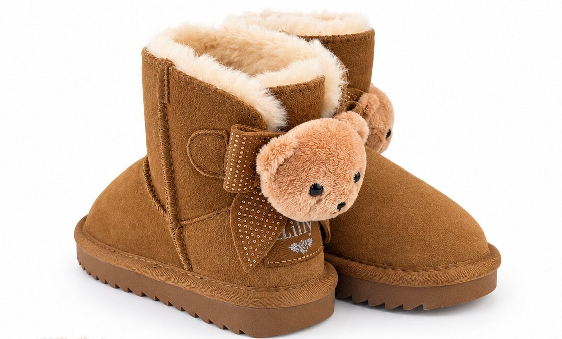 Lelli Kelly tan teddy fur boot boots