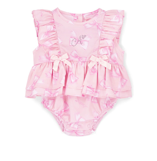 Little A ‘odessa’ bow print romper