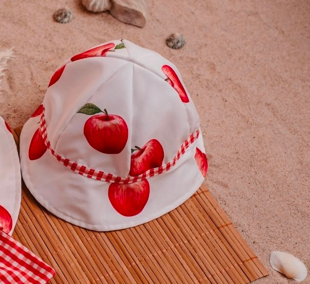 Meia pata boys apple print ‘Panama’ hat