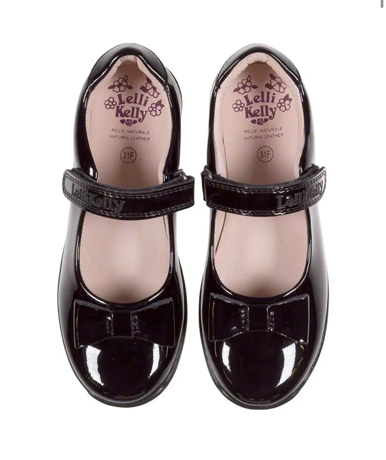Lelli Kelly black patent ‘Perrie’ school shoes