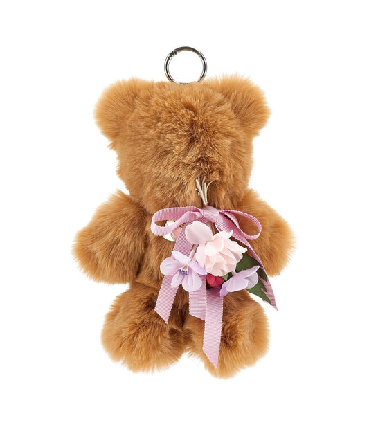 PRE ORDER - monnalisa teddy bear floral bag charm
