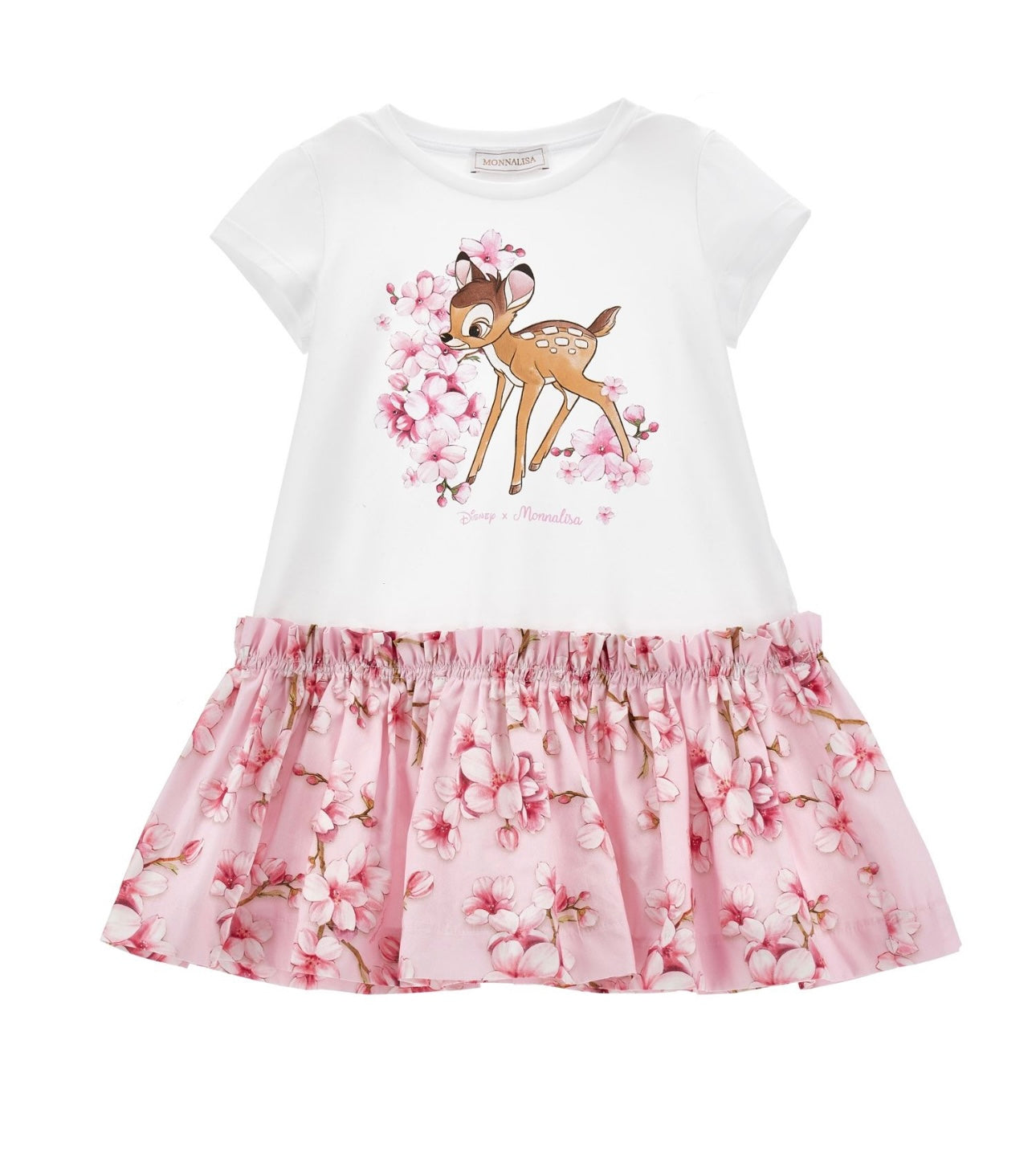 Monnalisa pink floral Bambi dress