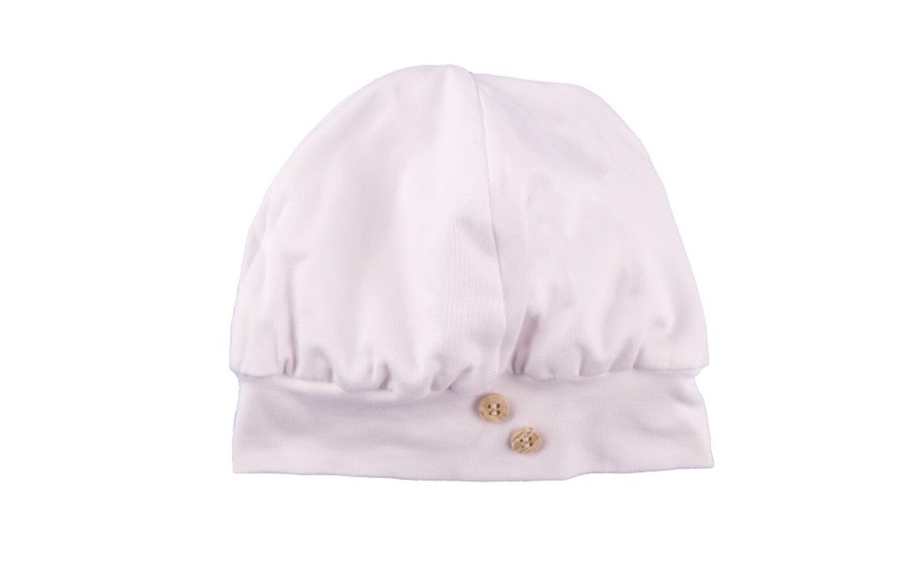 Bimbalo white cotton boys hat