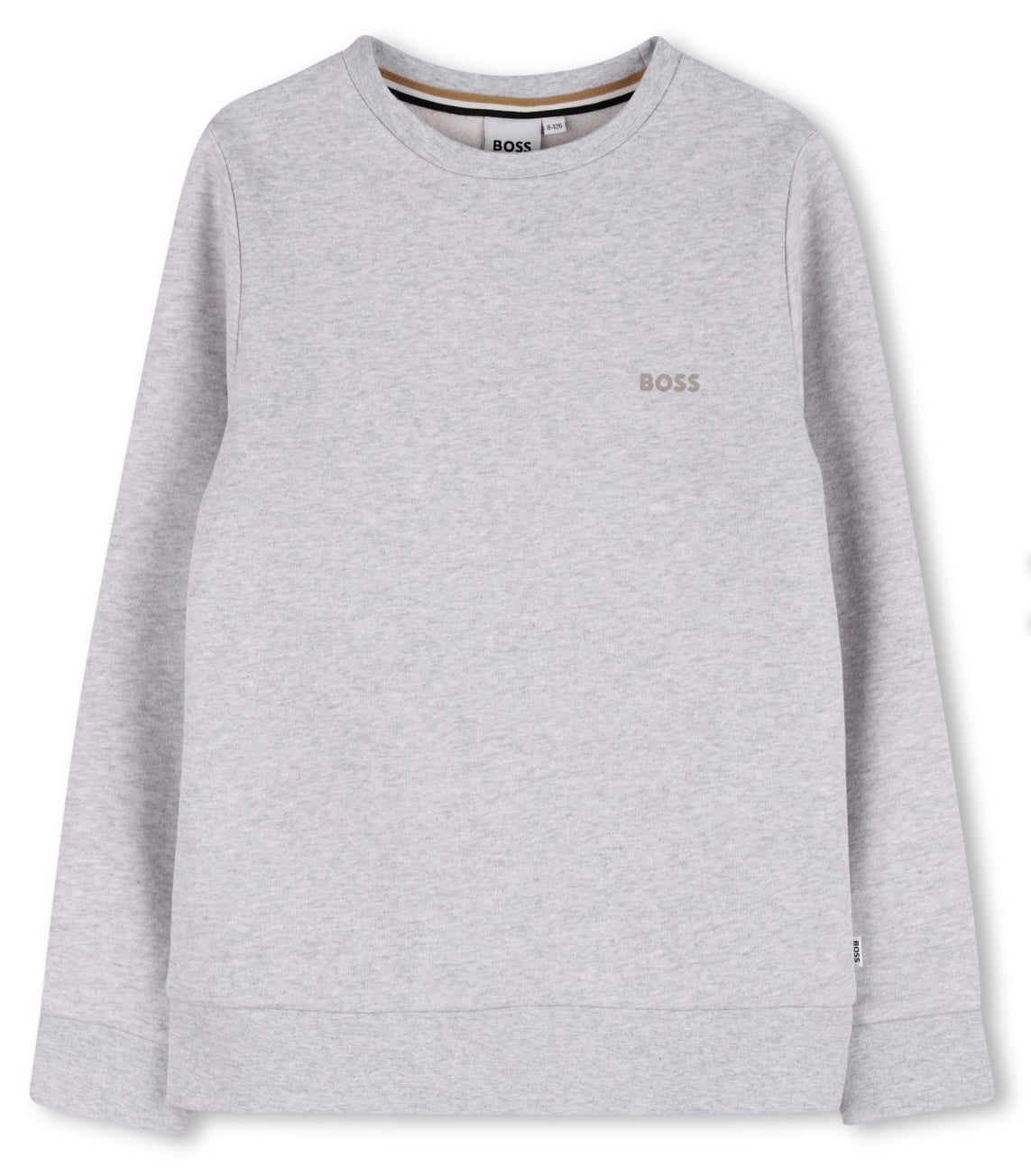 Boss light grey logo sweatshirt