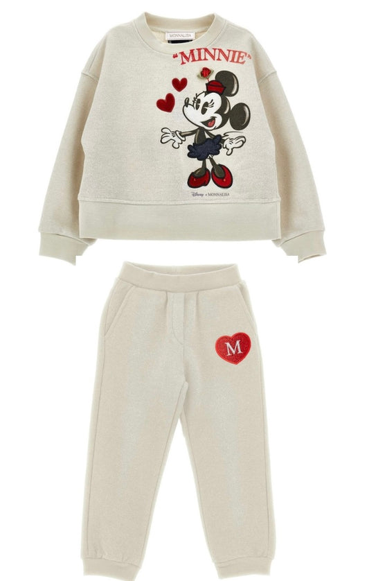 PRE ORDER - Monnalisa beige Minnie Mouse tracksuit