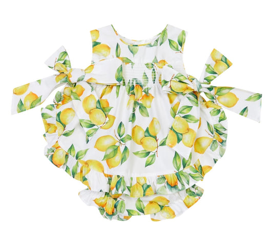 Deolinda lemons dress & pant set