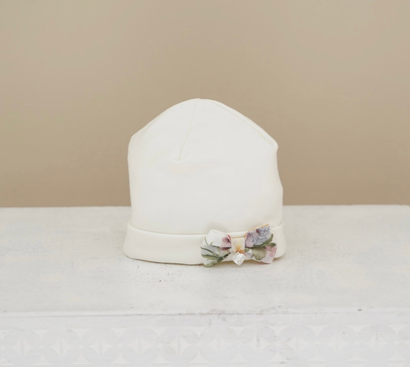 PRE ORDER - Ninnaoh cream multi roses velour hat