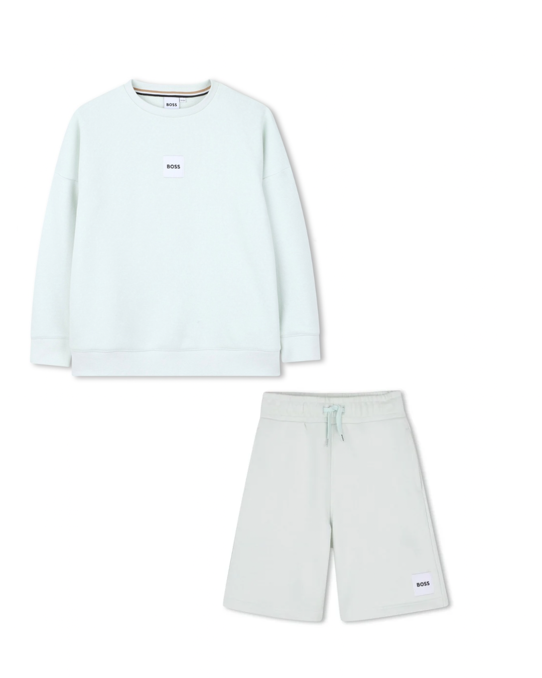 Boss sprout green sweatshirt & Bermuda short set