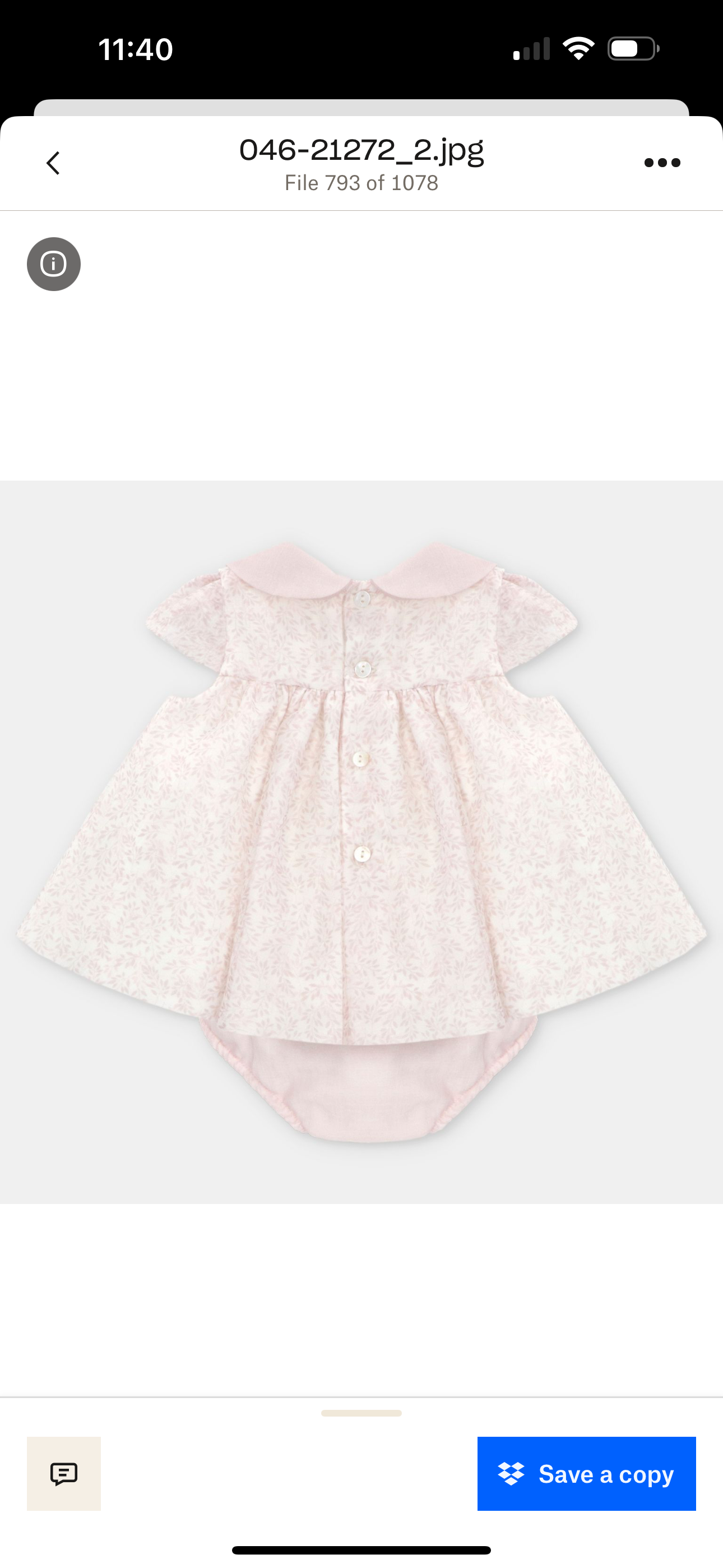 Martin Aranda pink & white floral dress and pant set