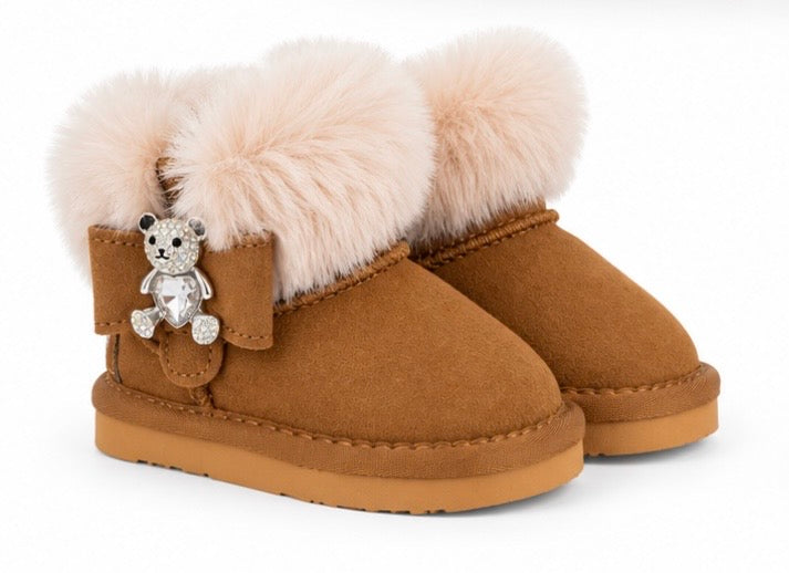 Lelli Kelly tan Teddy fur boot