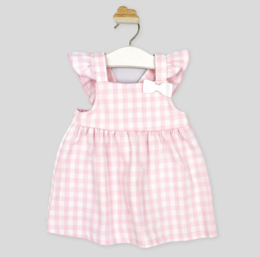 Rapife pink & white check dress