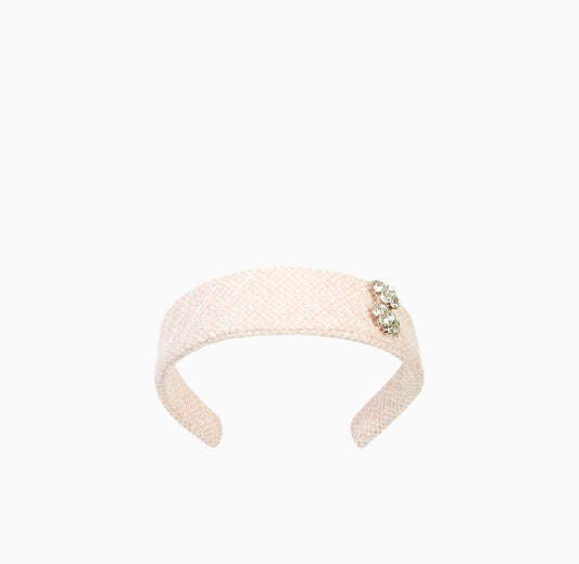 PRE ORDER - Chic by Deolinda pink tweed headband