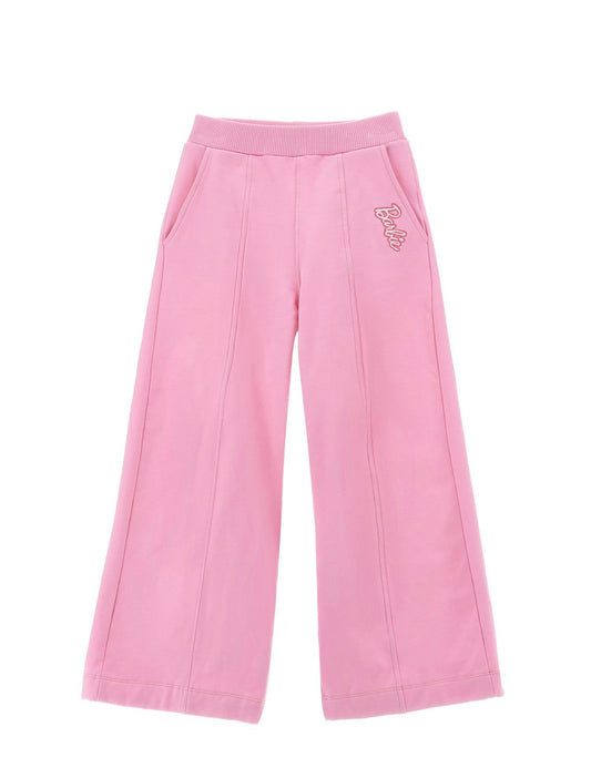 Monnalisa pink Barbie flared tracksuit bottoms