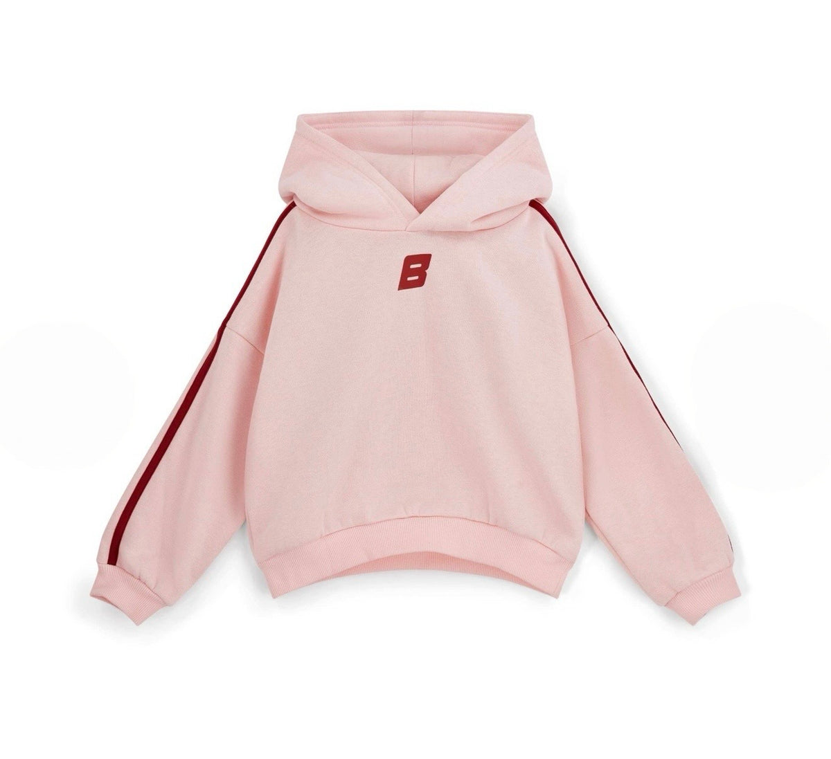 Bonini revive light pink & burgundy tracksuit set