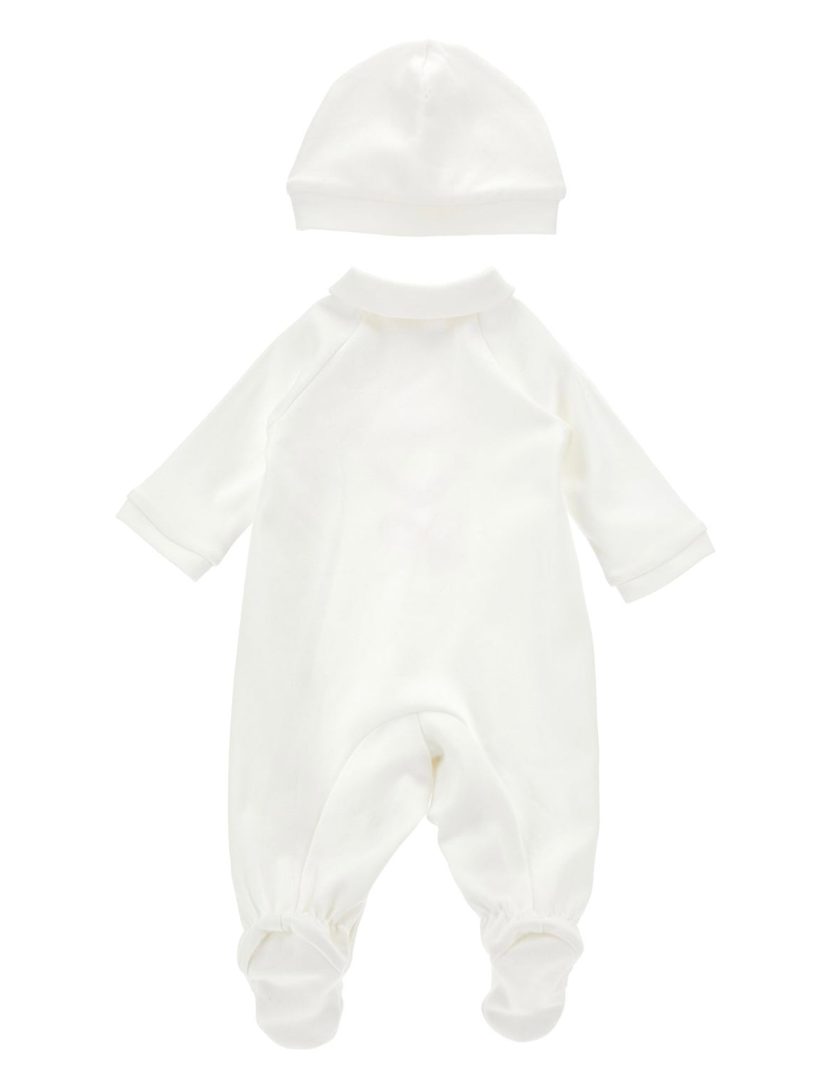 monnalisa white bow babygrow set