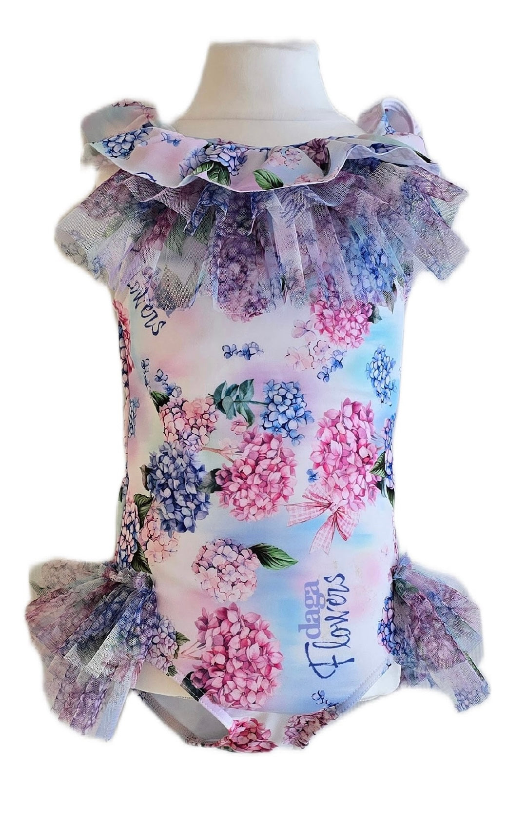 PRE ORDER - Daga pastel bloom tulle swimsuit
