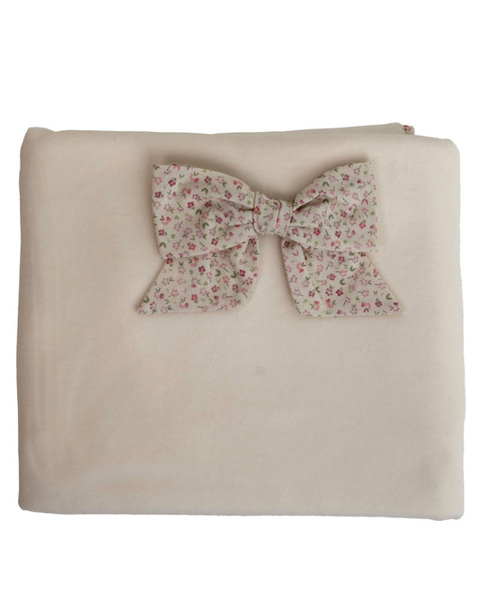 Baby Gi ivory floral blanket