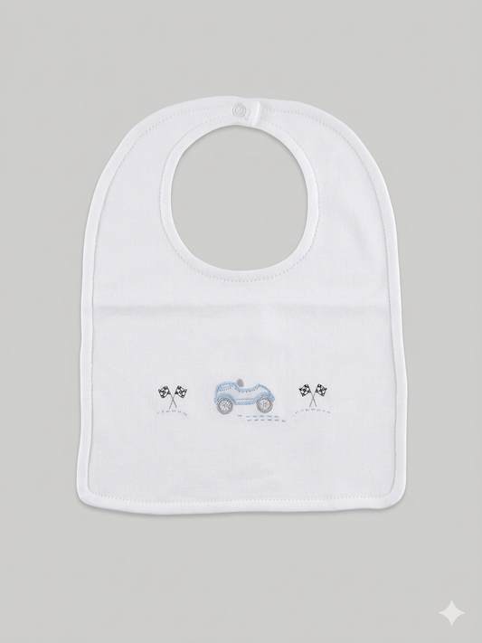 Adriana Mae circuit embroidered bib