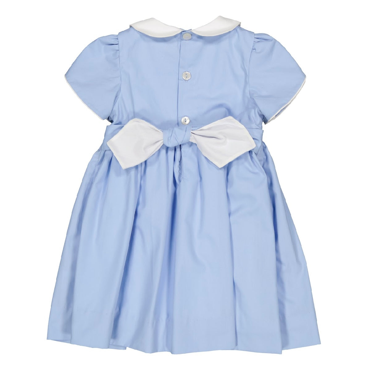 Kidiwi blue cotton ‘clemence’ smocked dress