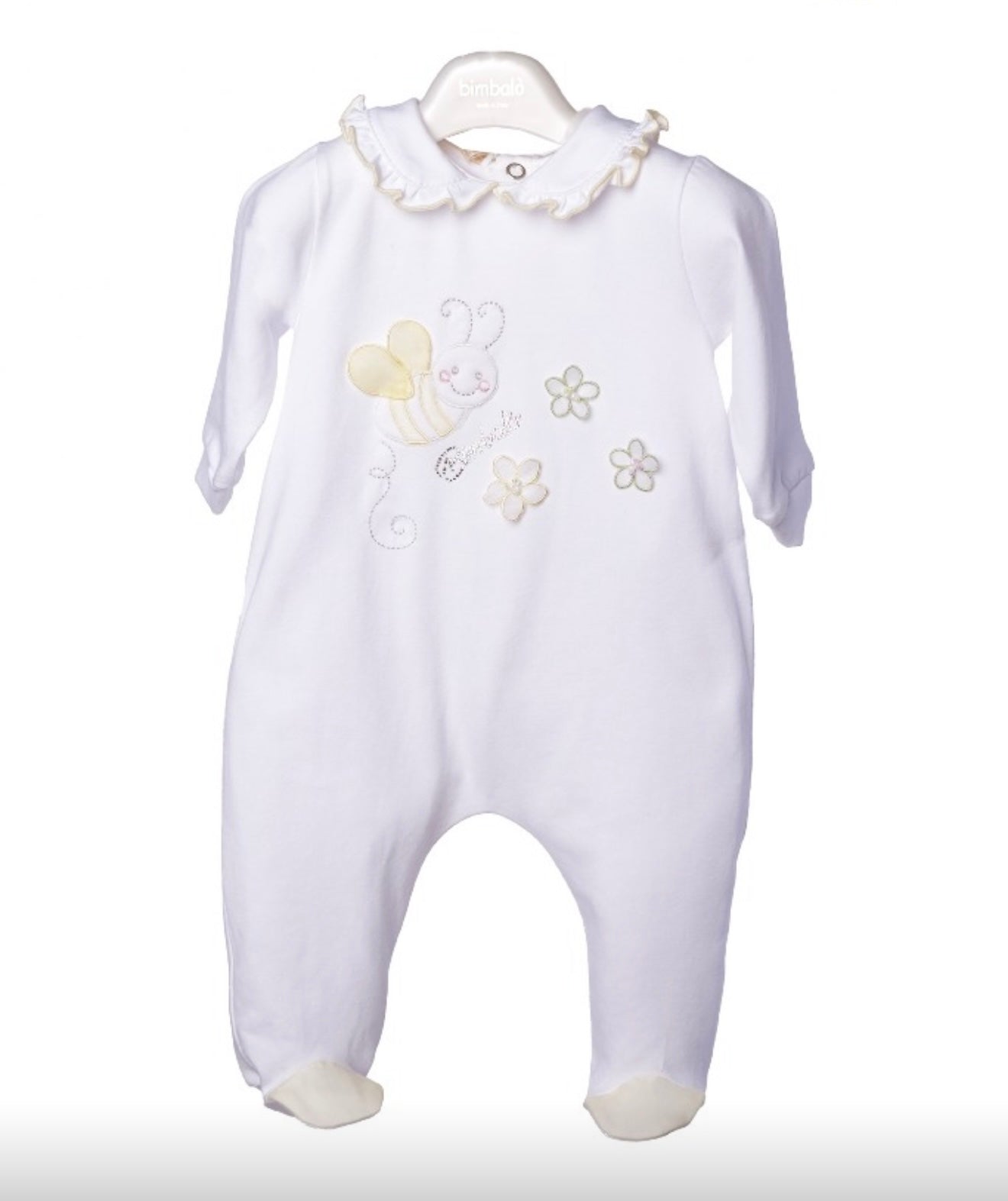 PRE ORDER - Bimbalo bee & flower cotton babygrow