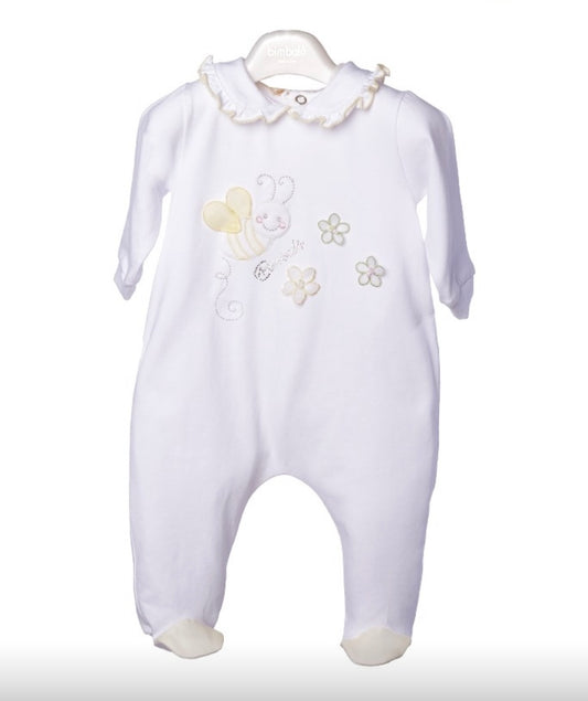 PRE ORDER - Bimbalo bee & flower cotton babygrow