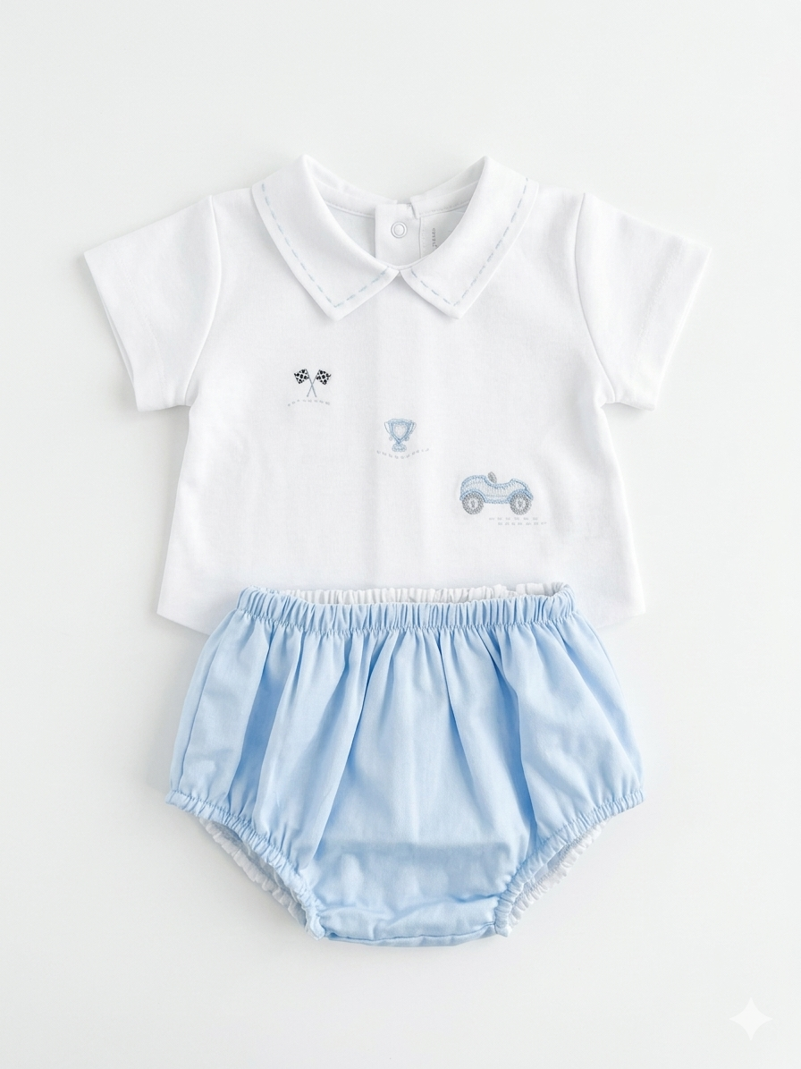 Adriana Mae circuit embroidered bloomer set