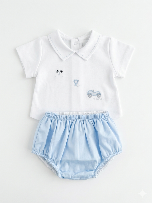 Adriana Mae circuit embroidered bloomer set